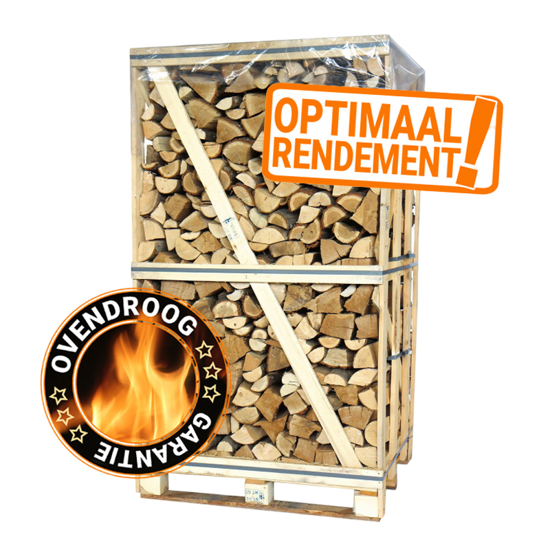 BIG pallet oven droog eik brandhout 2m³