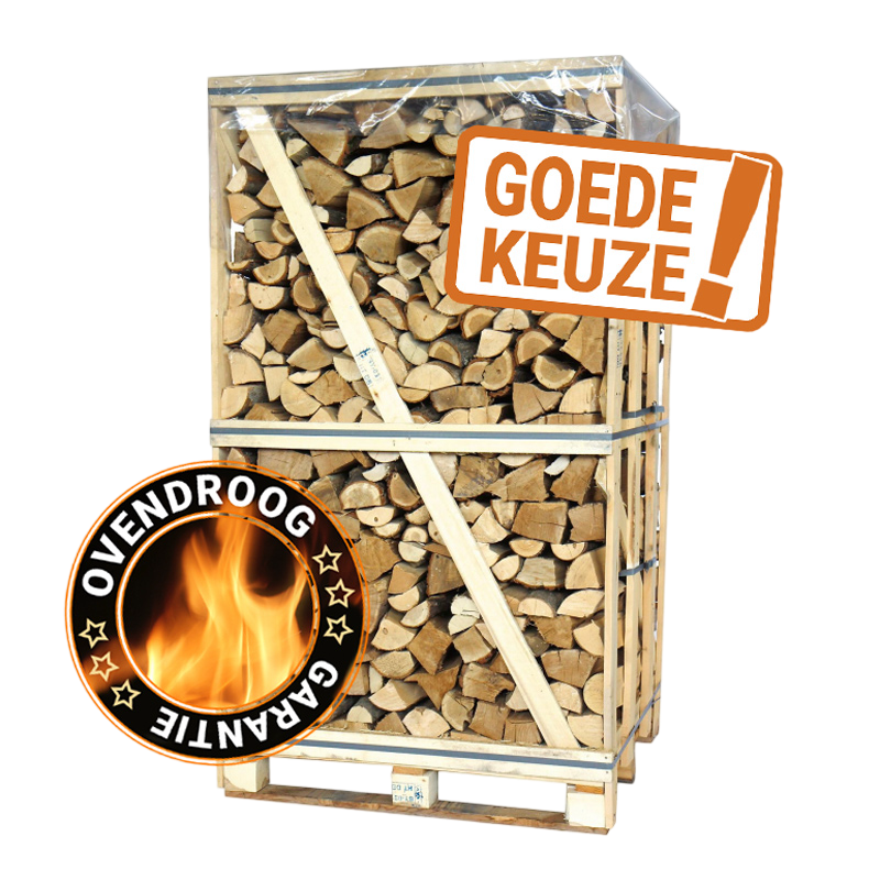 BIG pallet oven droog essen brandhout 2m³