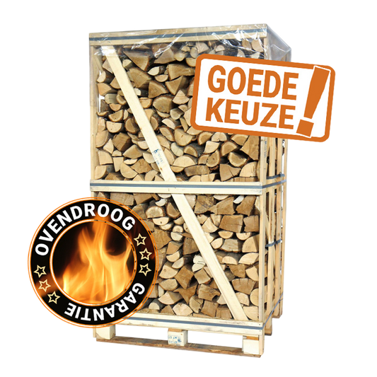 BIG pallet oven droog essen brandhout 2m³