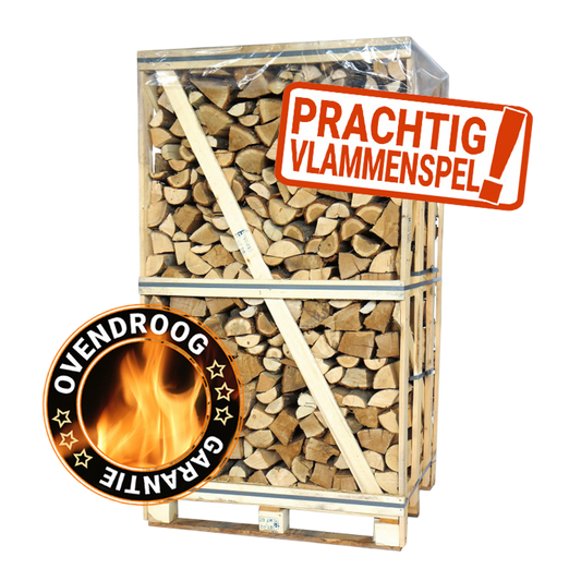 BIG pallet oven droog beuk brandhout 2m³